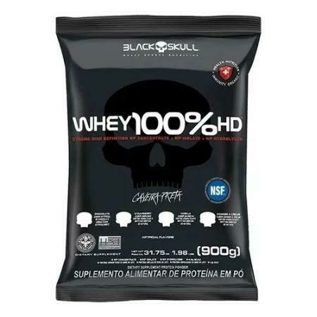 WHEY 100% HD REFIL 900 GRAMAS BLACK SKULL - comprar online
