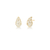 Brinco de Gota Cravejado Zircônias Dourado