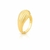 Anel Oval Textura - Dourado na internet