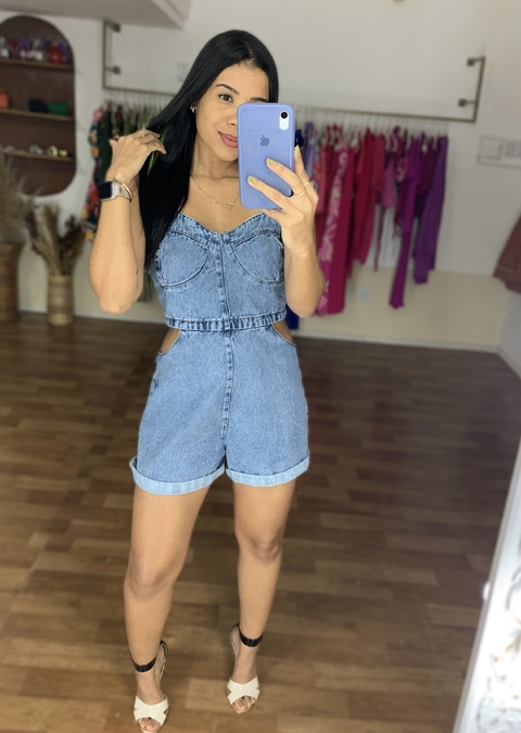Macaquinho Jeans