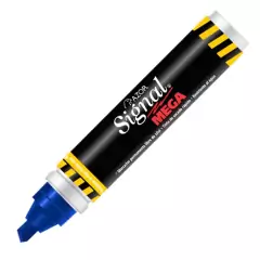 MARCADOR PERMANENTE SIGNAL MEGA AZUL AZOR