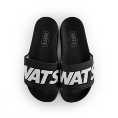 Chinelo Wats Slide Logo Preto - comprar online