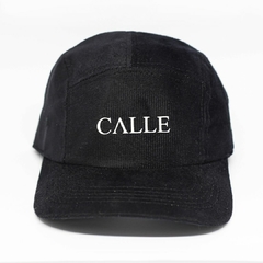 Boné Five Panel Preto Veludo Cotelê Calle