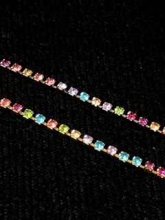 Pulseira Pedrinhas Coloridas - comprar online