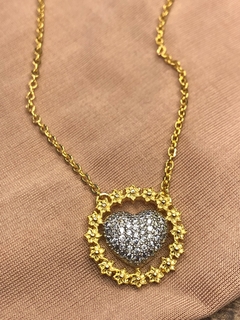 Colar Coração de Diamante