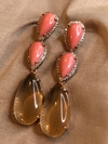 Brinco Perolas Rosas