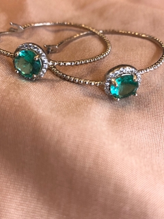 Brinco Prata e Cristal