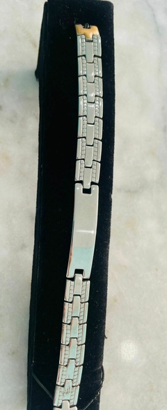 BRAZALETE ACP ESLABONES CON PLACA LISA