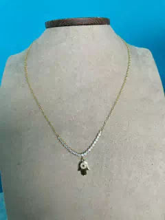 CADENA GF CON DIJE DE MANO TURCO CON CIRCORNIAS - comprar en línea