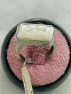 ANILLO ACD PIEDRA BLANCA RECTANGULAR