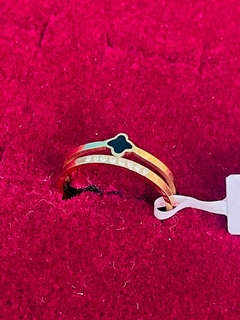 ANILLO ACD ABIERTO CON FLOR Y CIRCONIA