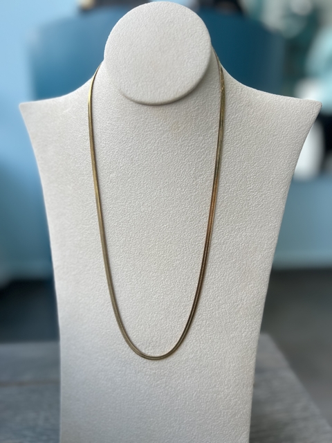 Cadena Planchada Unisex de Acero Dorado