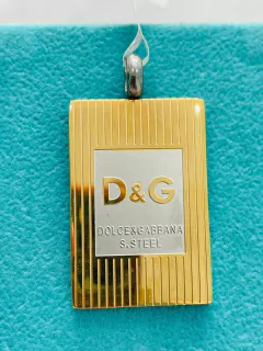DIJE DE ACERO BICOLOR DOLCE Y GABBANA