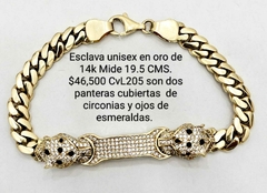 ESCLAVA UNISEX DE ORO DE 14K
