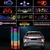 Etiqueta do carro música rhythm led flash luz da lâmpada do carro traseira bri - comprar online