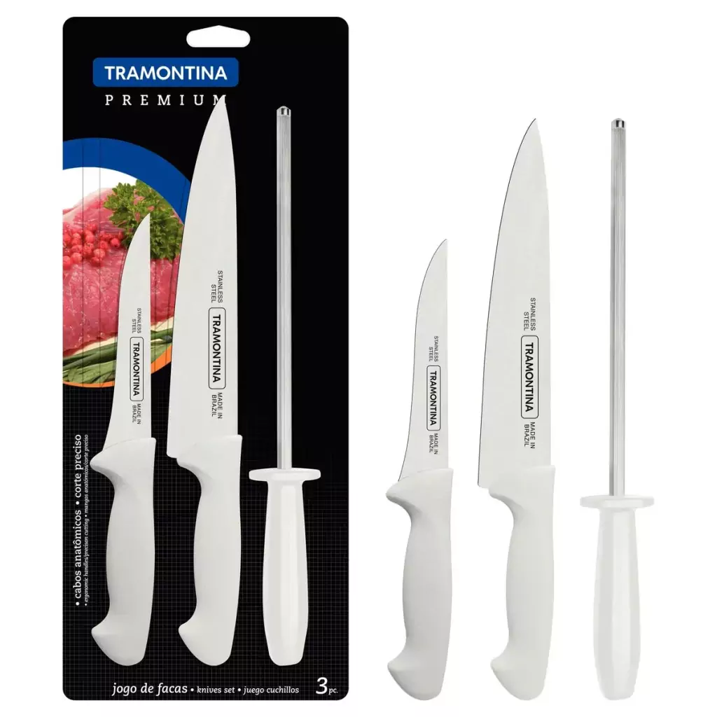 Jogo de Facas 3 Peças Tramontina