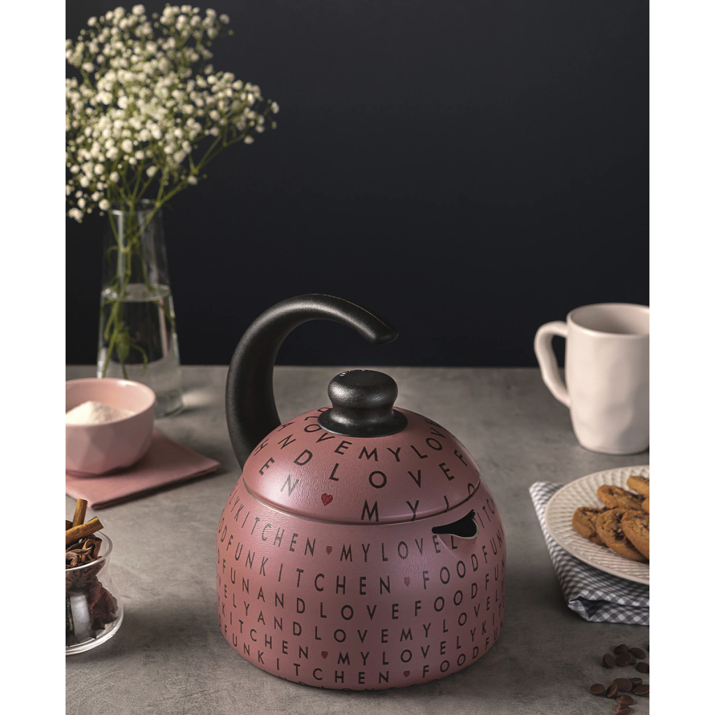 Chaleira Alumínio 1,9Lt My Lovely Rosa Tramontina