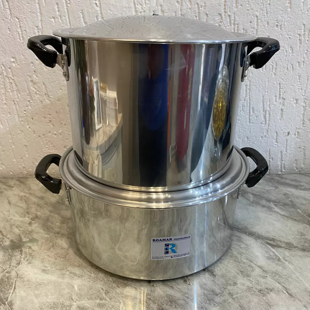 Jogo De Panela Alumínio Kit Feijoada Caldo 3 Peças 24/26