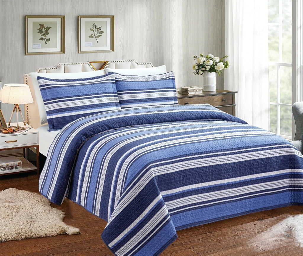 Colcha Patchwork 3pçs Queen 260x240 Sultan