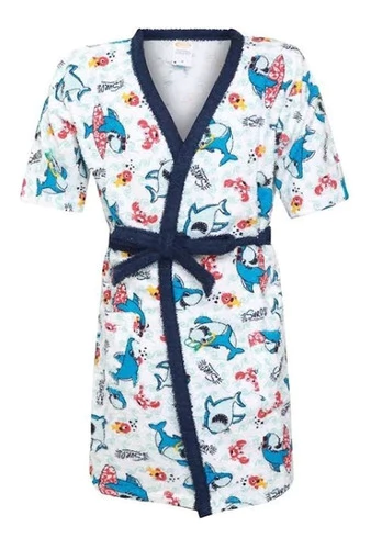 Roupao Felpudo Infantil Estamp. Lepper P