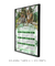 Quadro Decorativo - Calendário - Fundo Verde com Flores na internet