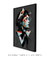Quadro Decorativo - Mulher Geométrica em Triângulos - Fundo Grafite na internet