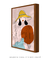 Quadro Decorativo - Mulheres Abstratas - Com Chapéu Fundo Rosa na internet