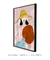 Quadro Decorativo - Mulheres Abstratas - Com Chapéu Fundo Rosa na internet