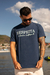 Camisa respeita minha história azul jeans - comprar online