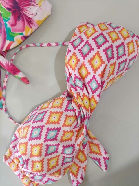 Top Biquini tam G alça removível