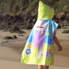 PONCHO DE PRAIA COM CAPUZ INFANTIL - - SONHO DE CASA ENXOVAIS