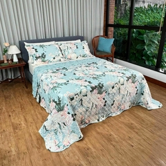 Kit Cobre leito Queen Estampado - 03 Peças - Lepper - SONHO DE CASA ENXOVAIS
