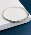 BRACELETE INSPIRAÇÃO HERMES CRAVEJADO prateado