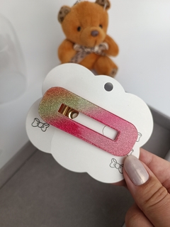 ACESSÓRIO PARA CABELO MULTICOLOR EFEITO PURPURINADO