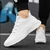 Hucdml branco tênis sapatos para homem respirável casual casal esportes correndo sapatos de caminhada tamanho grande tenis masculino 35-47 - comprar online