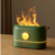 5v usb simulação chama lâmpadas de mesa com tanque água umidificador para o quarto sala estar escritório decorar atmosfera led night light - comprar online