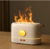 5v usb simulação chama lâmpadas de mesa com tanque água umidificador para o quarto sala estar escritório decorar atmosfera led night light
