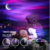 Estrela galáxia lâmpada do projetor crianças projeção led night light para o quarto do bebê decoração rotação atmosfera lâmpada de parede luz da mesa - KR VENDAS BR