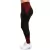 Calça Legging Fitness Cós Alto Detalhe Em Risca - Getcheap