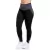 Calça Legging Fitness Cós Alto Detalhe Em Risca