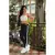 Calça Legging leg feminina 3 listras Academia Fitness.