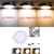 LAMPARA DE TECHO PLAFÓN LED 6W EMPOTRAR / EMPOTRABLE 3 TONOS MEGALUZ S41W06