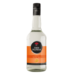 TRIPLE SEC TRES PLUMAS 700 ML.