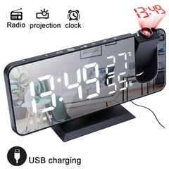 Led digital despertador relógio de mesa eletrônico relógios de mesa usb moderno. - comprar online