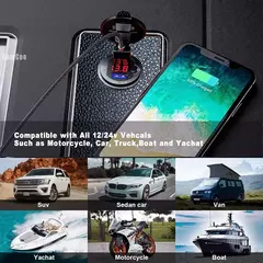 Tomada De Carregador De Carro Usb