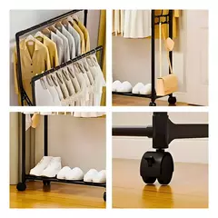 Cabideiro Duplo Arara Multiuso Móvel - Sua loja on-line Onlinemystore.com.br 