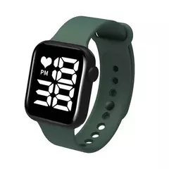 Relógio Feminino Digital Eletrônico Led Quadrado masculino à Prova D'água - comprar online