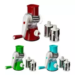Imagem do Cortador Fatiador Ralador Frutas Legumes Verduras Queijos Cozinha 3 Peças Tabletop