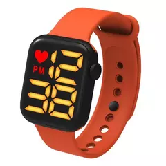 Relógio Feminino Digital Eletrônico Led Quadrado masculino à Prova D'água - comprar online