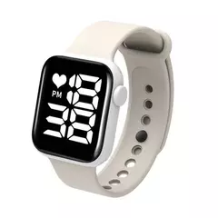 Relógio Feminino Digital Eletrônico Led Quadrado masculino à Prova D'água - Sua loja on-line Onlinemystore.com.br 